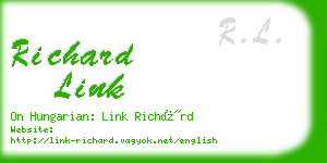 richard link business card